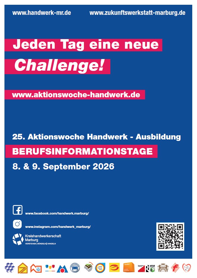 Plakat zur Aktionswoche Handwerk Ausbildung "Macht Euer Ding und mach's richtig"